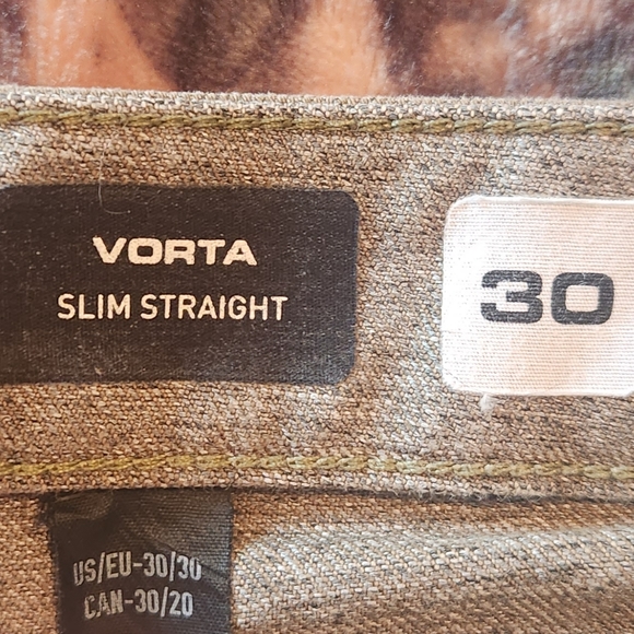 Volcom Stone Vorta Denim Skinny Jeans Khaki Tan Color Size 30x20 - Picture 6 of 11